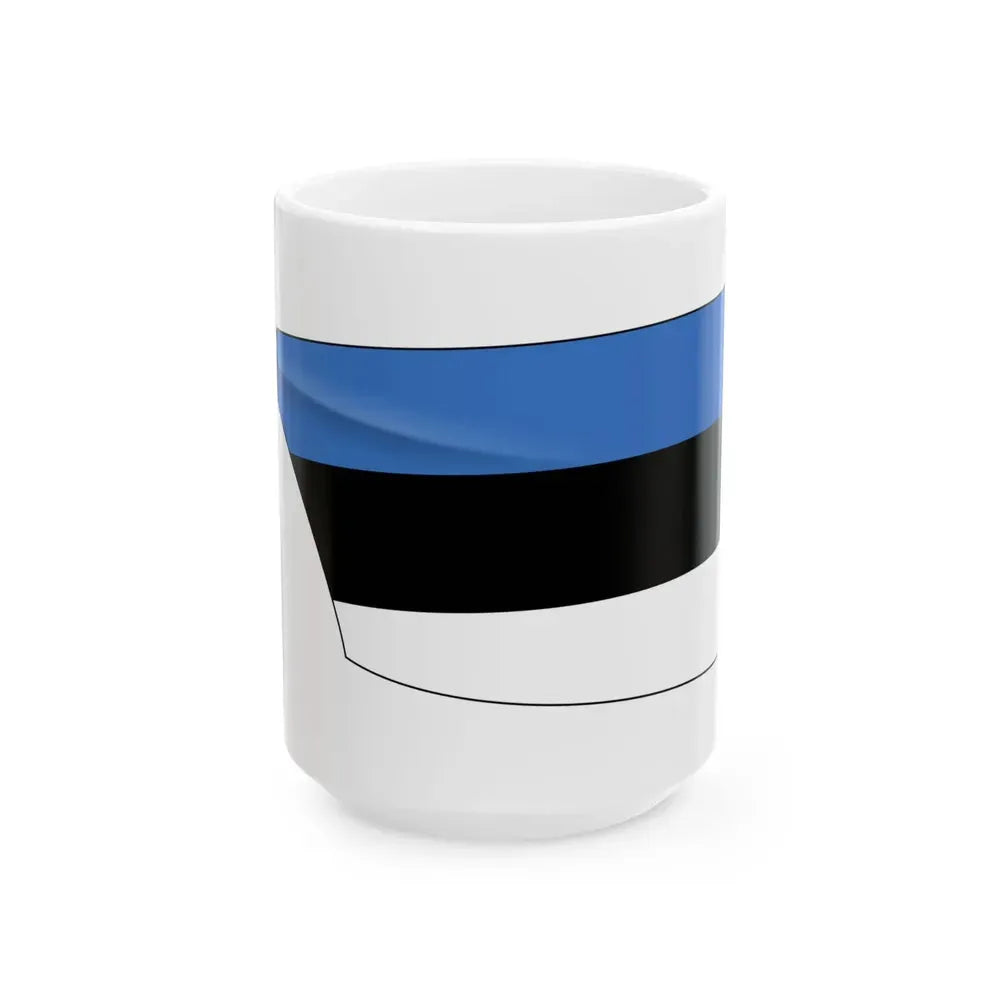 Estonia Rowing Blade (Estonia) White Coffee Mug 15oz - Go Mug Yourself