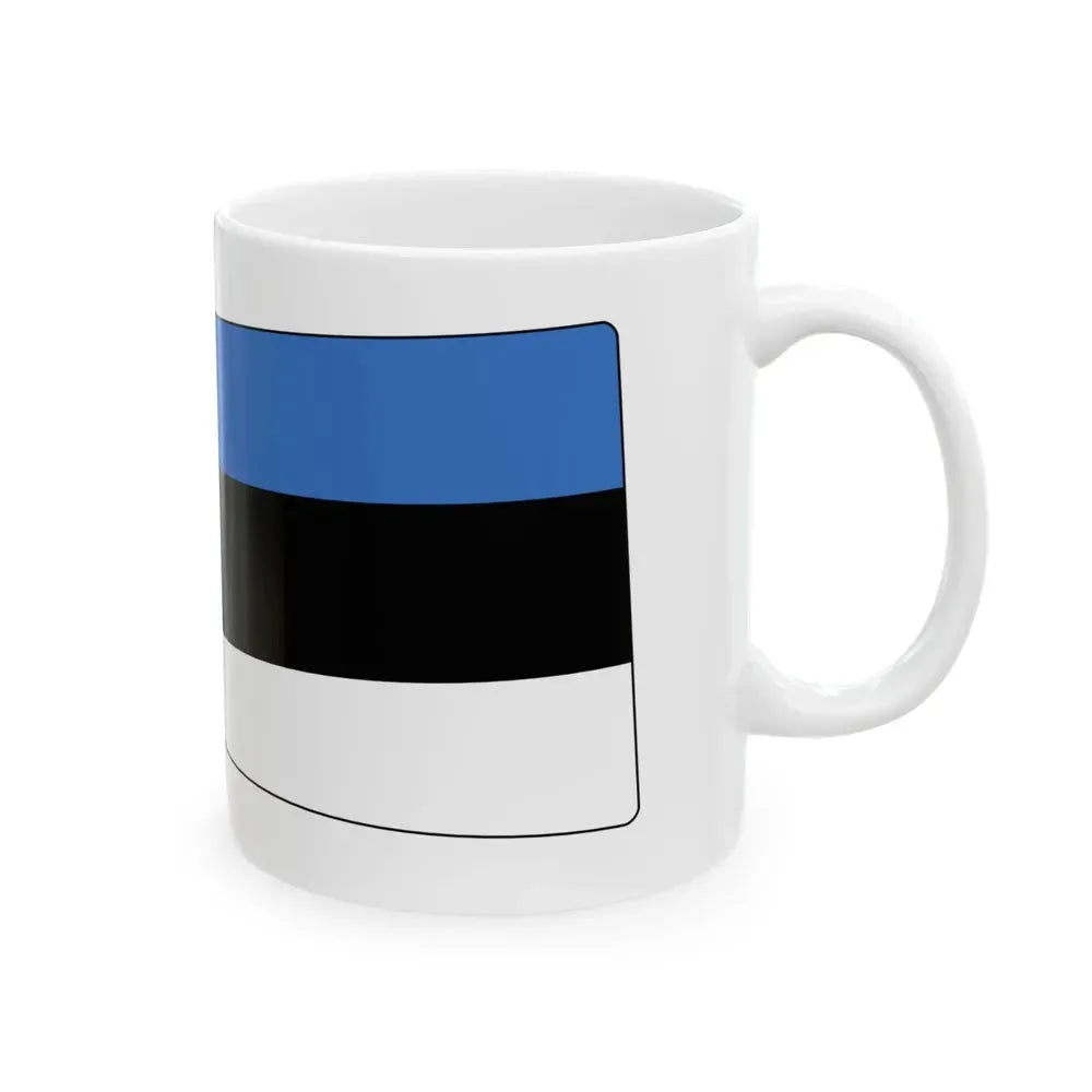 Estonia Rowing Blade (Estonia) White Coffee Mug - Go Mug Yourself