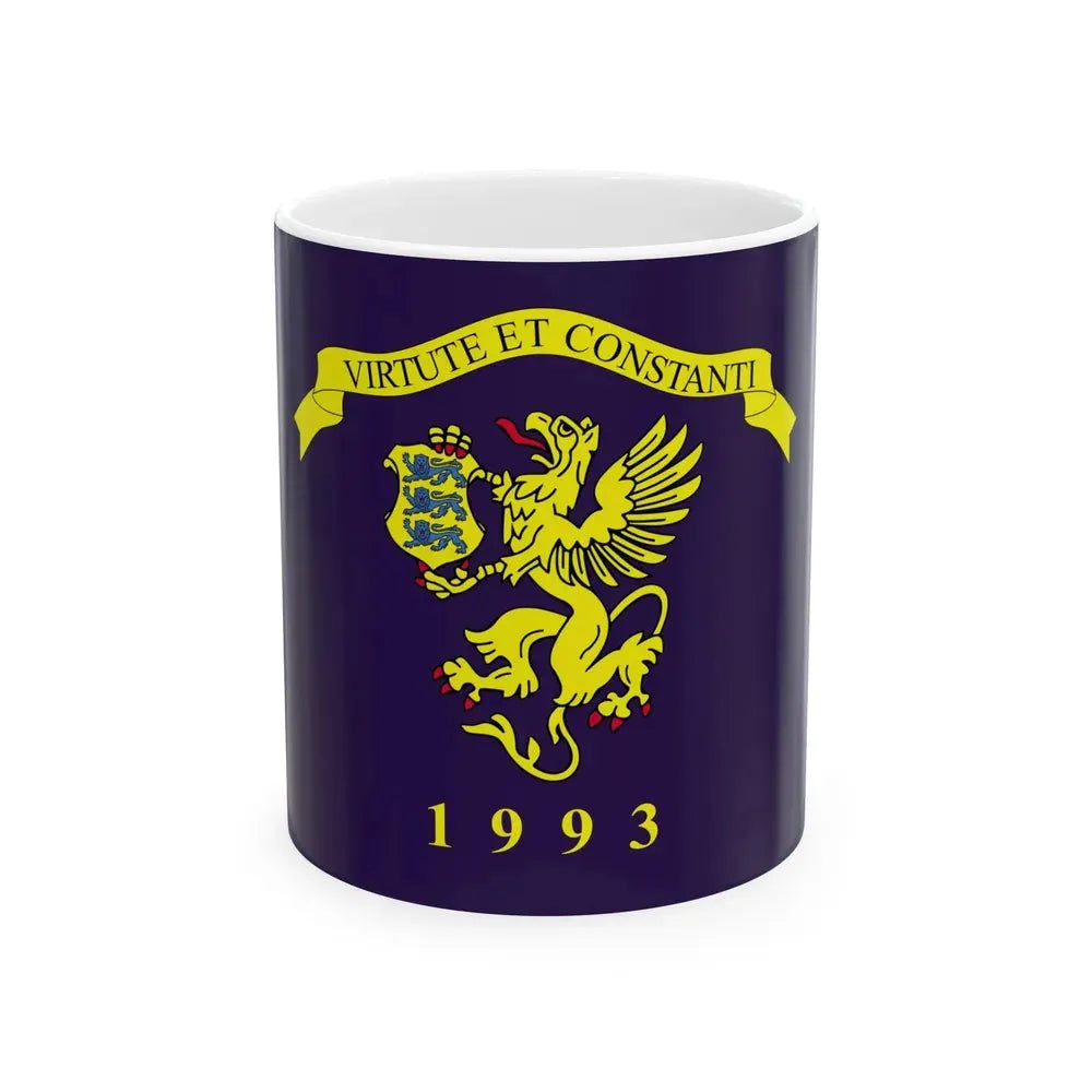 Estonian Security Police flag (Estonia) White Coffee Mug 11oz - Go Mug Yourself