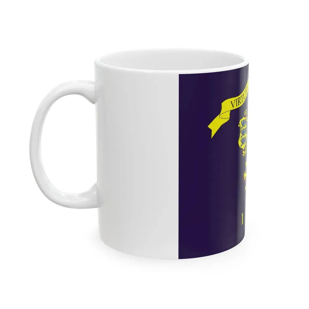 Estonian Security Police flag (Estonia) White Coffee Mug - Go Mug Yourself