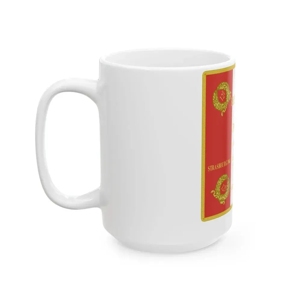 Etendard 12e regiment de cuirassiers (France) White Coffee Mug - Go Mug Yourself