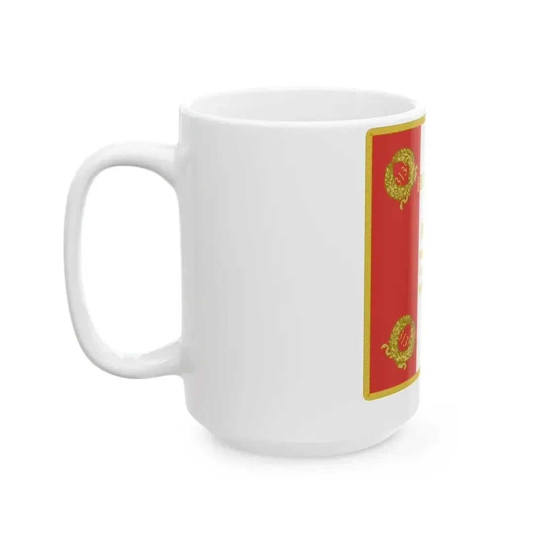 Etendard 313e regiment dartillerie (France) White Coffee Mug - Go Mug Yourself