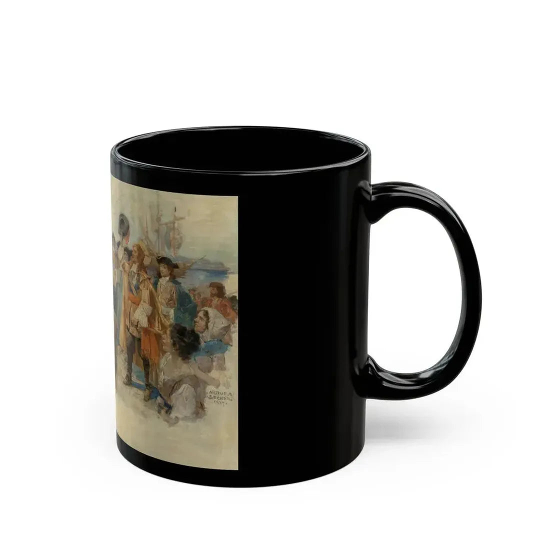 Ethan Allen, 1927 - Black Coffee Mug - Go Mug Yourself