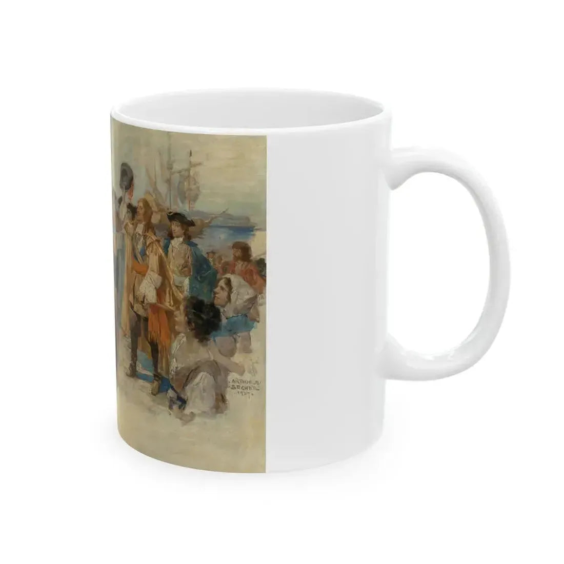 Ethan Allen, 1927 - White Coffee Mug - Go Mug Yourself