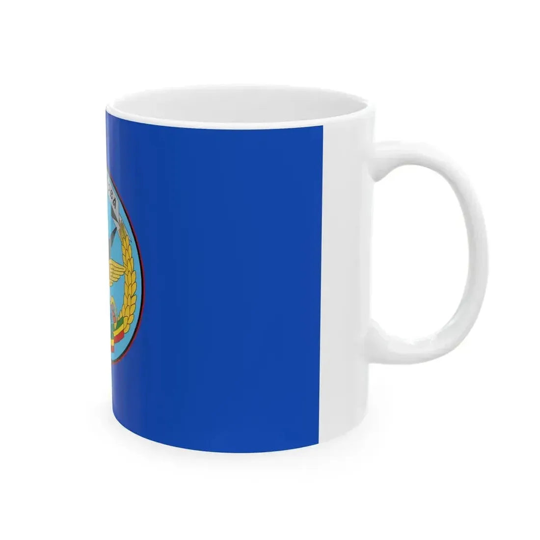Ethiopian Air Force flag (Ethiopia) White Coffee Mug - Go Mug Yourself