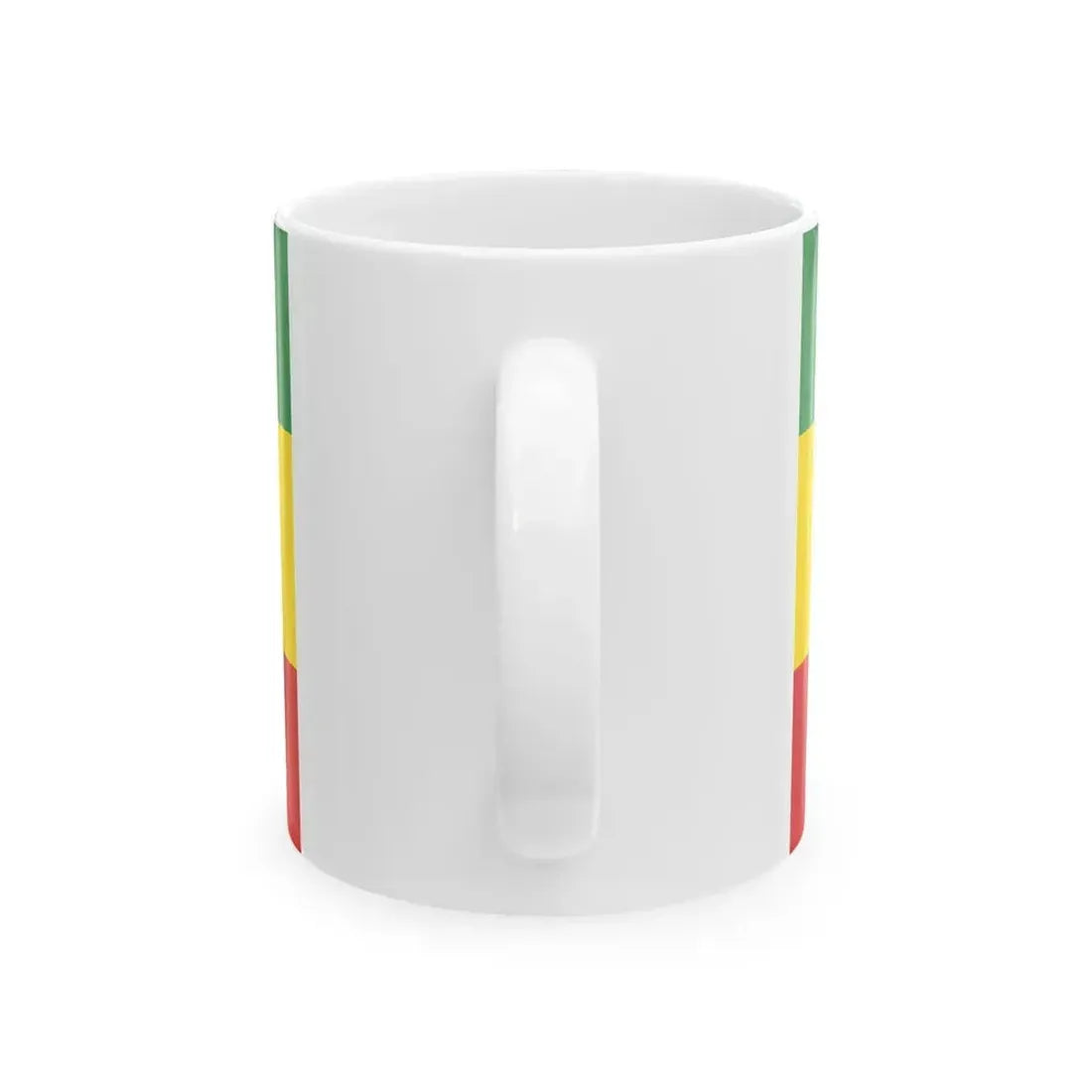 Ethiopian imperial standard of Haile Selassie I obverse (Ethiopia) White Coffee Mug - Go Mug Yourself
