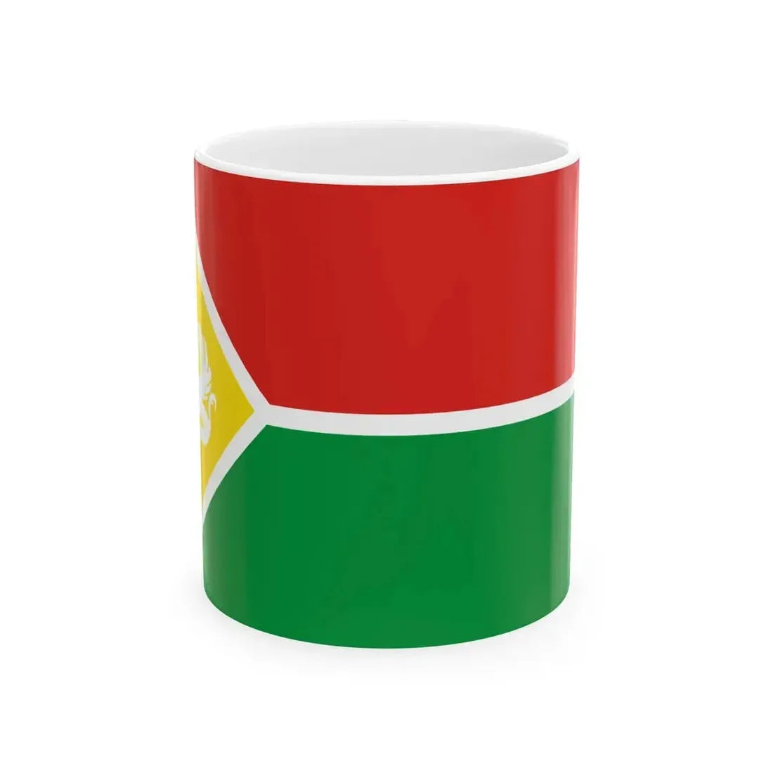 Ethnic flag of Tat people Caucasus (Russia) White Coffee Mug 11oz - Go Mug Yourself