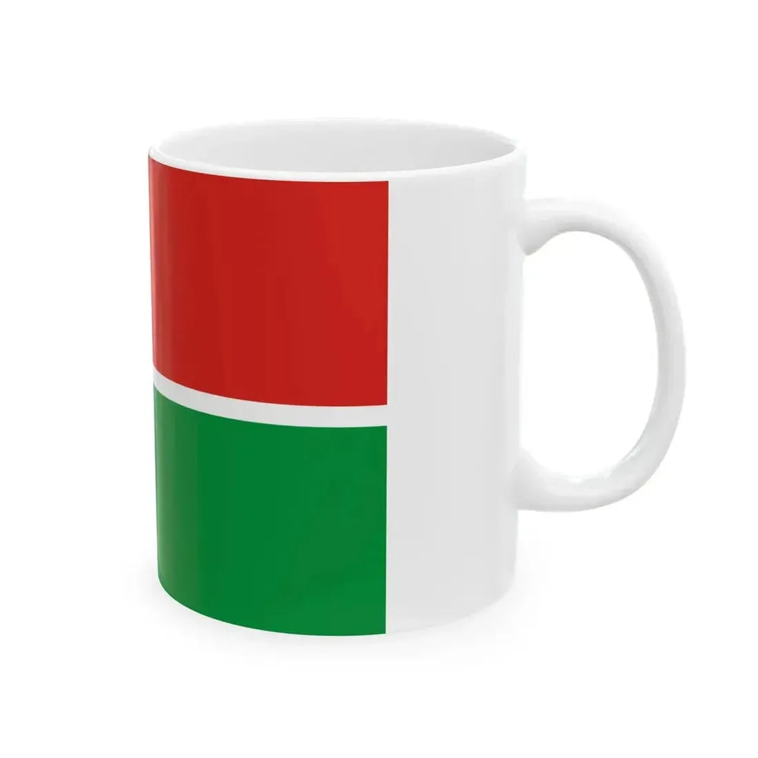 Ethnic flag of Tat people Caucasus (Russia) White Coffee Mug - Go Mug Yourself