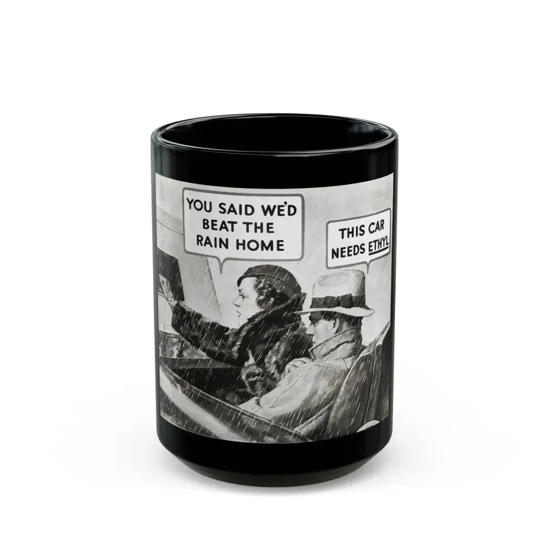 Ethyl advertisement, Redbook, December 1933 - Black Coffee Mug 15oz - Go Mug Yourself