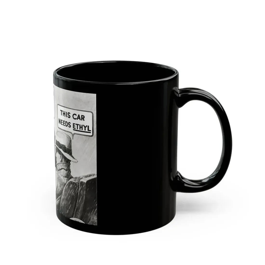 Ethyl advertisement, Redbook, December 1933 - Black Coffee Mug - Go Mug Yourself