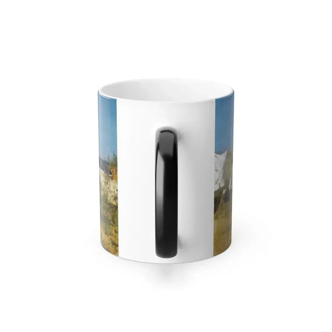 Ettore De Maria Bergler (1851-1938) Lavandaie - Oil on Canvas 1881 - Color Changing Mug 11oz - Go Mug Yourself