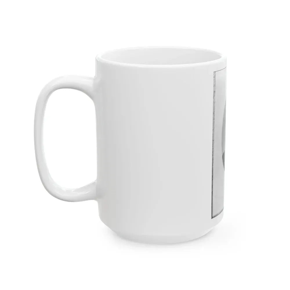 Eugene A. Carr, Colonel 3d Ill. Cavalry, Oval Bust Portrait, Facing Left (U.S. Civil War) White Coffee Mug - Go Mug Yourself