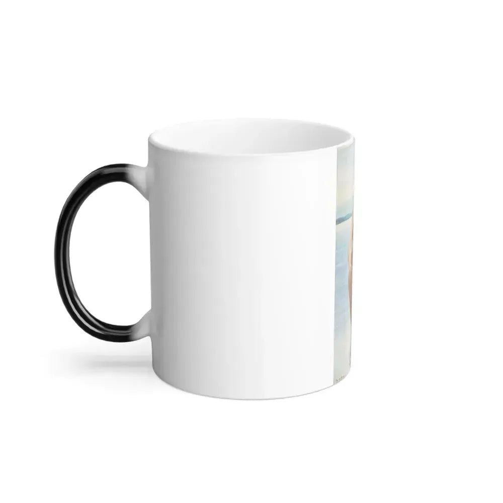 Eugene de Blaas (1843-1931) In the Water - Oil on cradled panel 1914 - Color Changing Mug 11oz - Go Mug Yourself