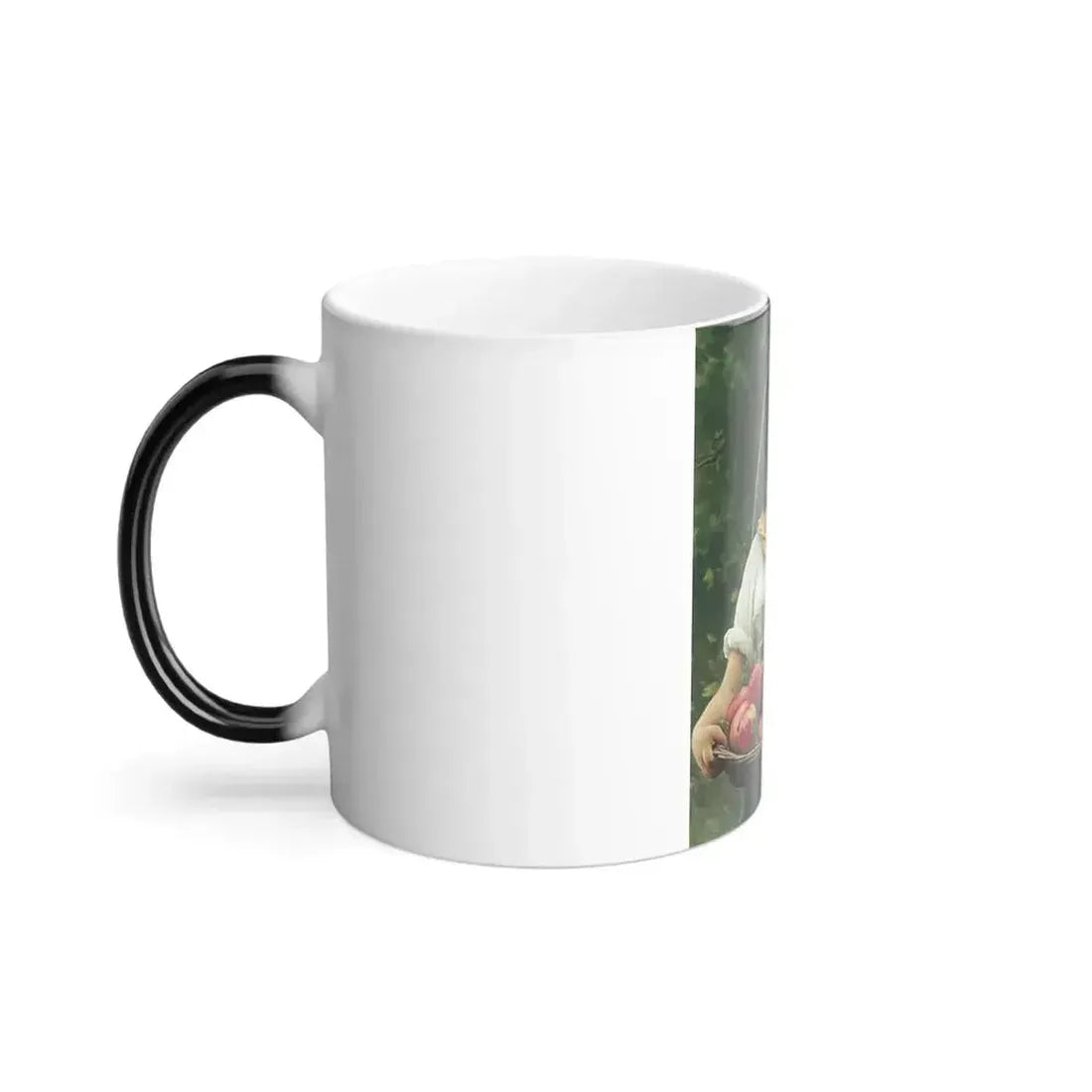 Eugene de Blaas (1843-1931) Madchen mit Granatapfeln - Oil on canvas 1912 - Color Changing Mug 11oz - Go Mug Yourself