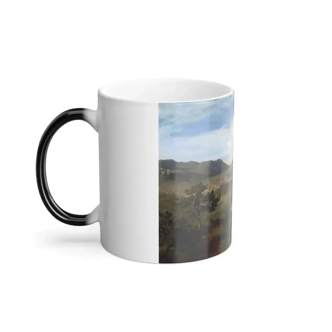 Eugenio Landesio (1809-1879) Hacienda de Velasquez, Province of Hidalgo, Mexico - Oil on canvas - Color Changing Mug 11oz - Go Mug Yourself