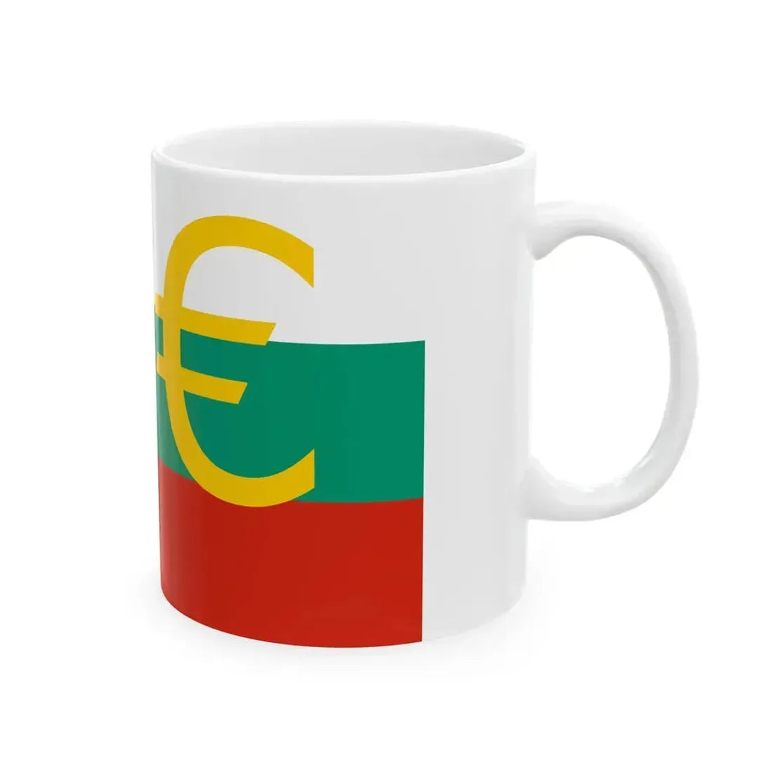 Euro et Bulgarie (Bulgaria) White Coffee Mug - Go Mug Yourself