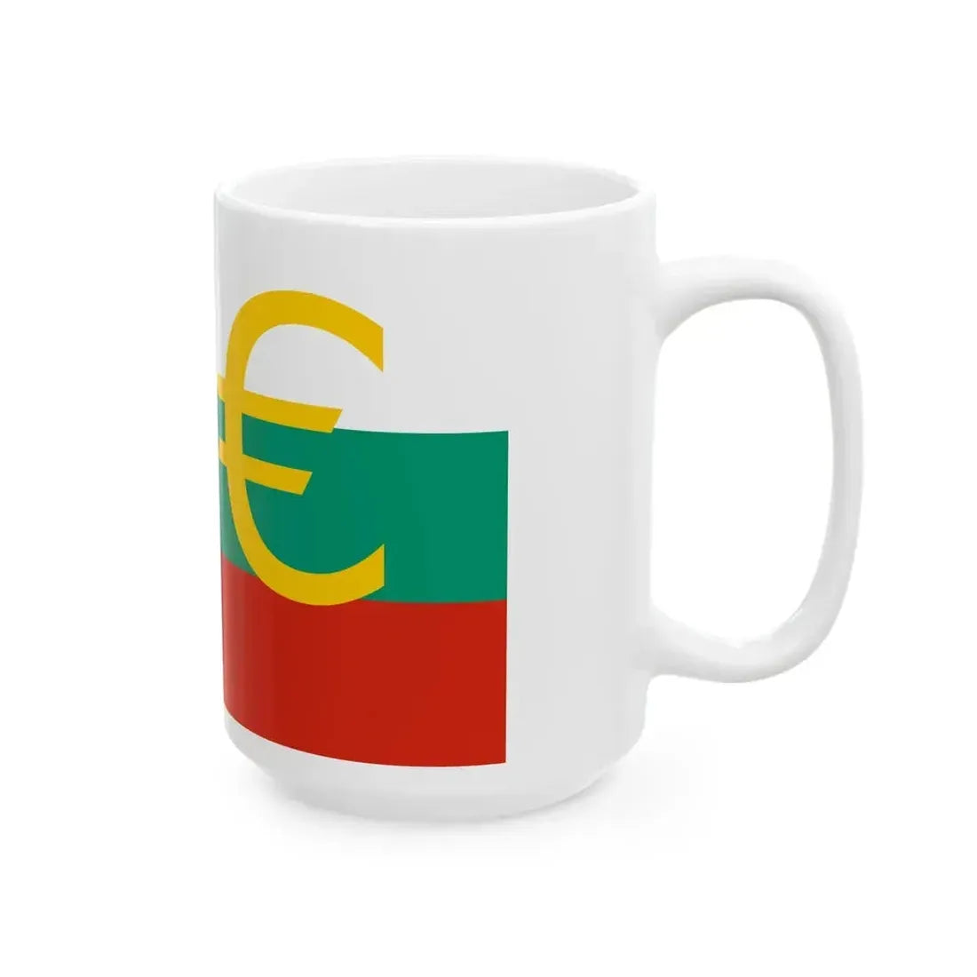 Euro et Bulgarie (Bulgaria) White Coffee Mug - Go Mug Yourself