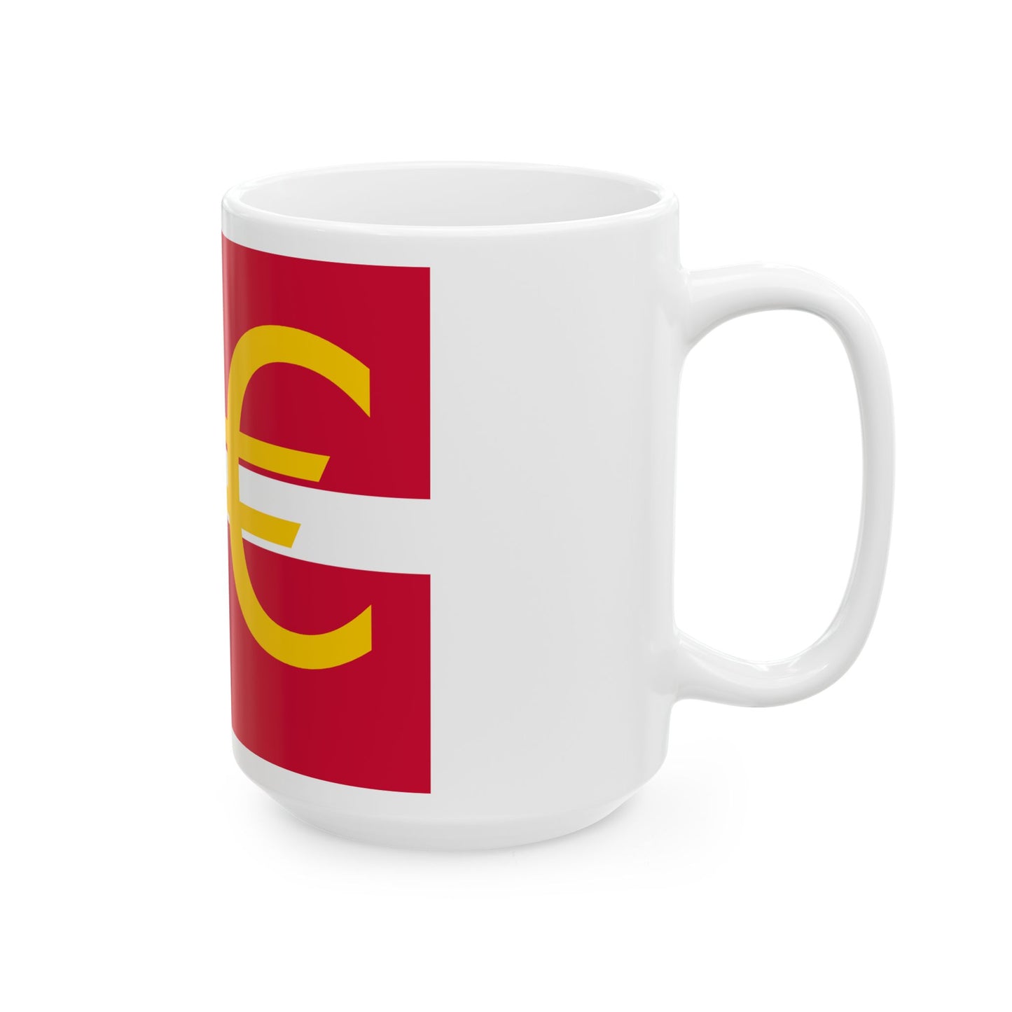Euro et Danemark (Denmark) White Coffee Mug-Go Mug Yourself