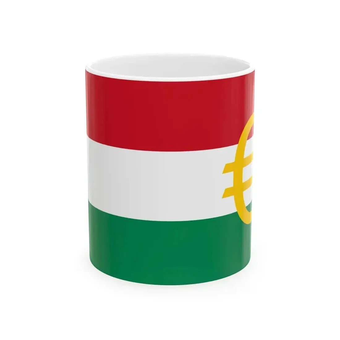 Euro et Hongrie (Hungary) White Coffee Mug 11oz - Go Mug Yourself