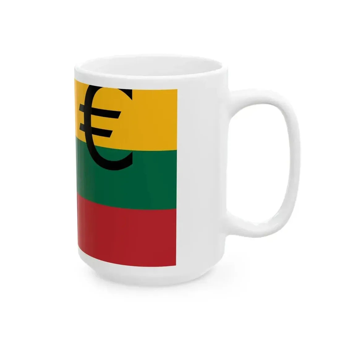 Euro et Lituanie (Lithuania) White Coffee Mug - Go Mug Yourself