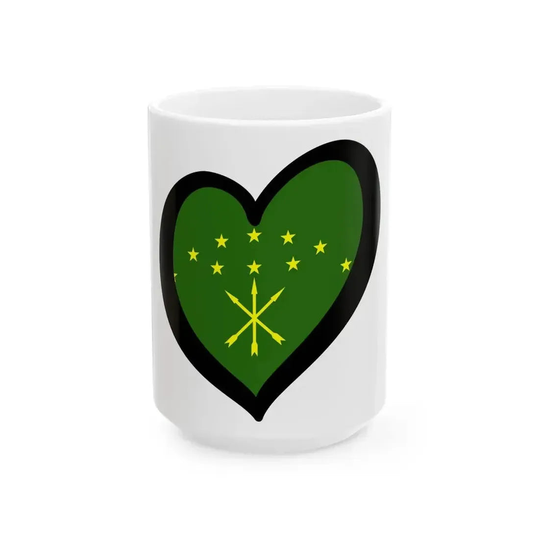 EuroAdigueya (Russia) White Coffee Mug 15oz - Go Mug Yourself