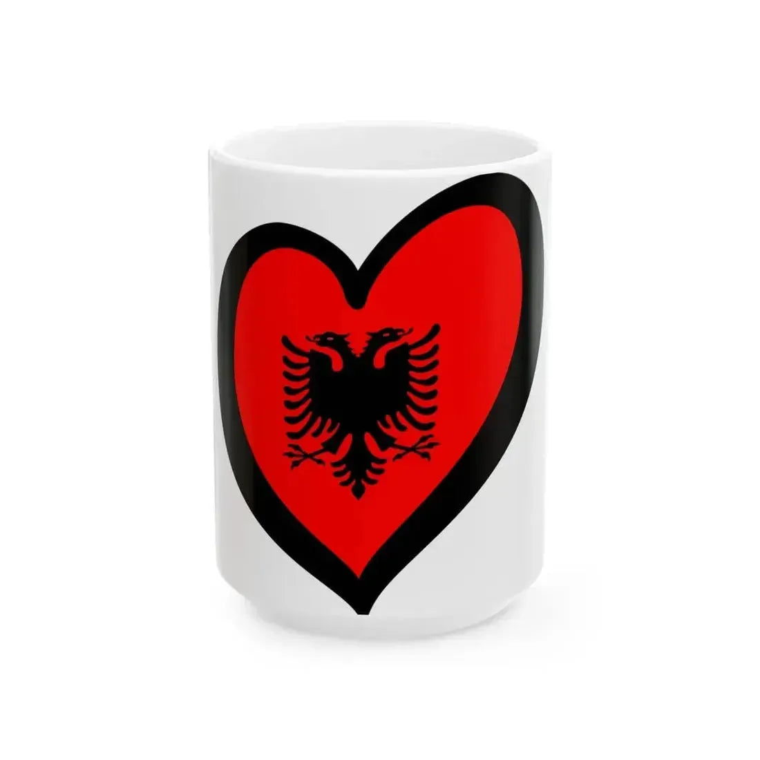 EuroAlbania (Albania) White Coffee Mug 15oz - Go Mug Yourself