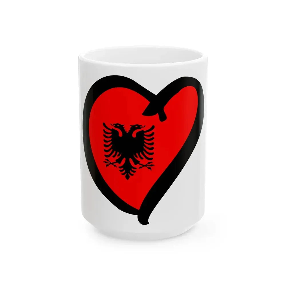 EuroAlbaniaAnterior (Albania) White Coffee Mug 15oz - Go Mug Yourself
