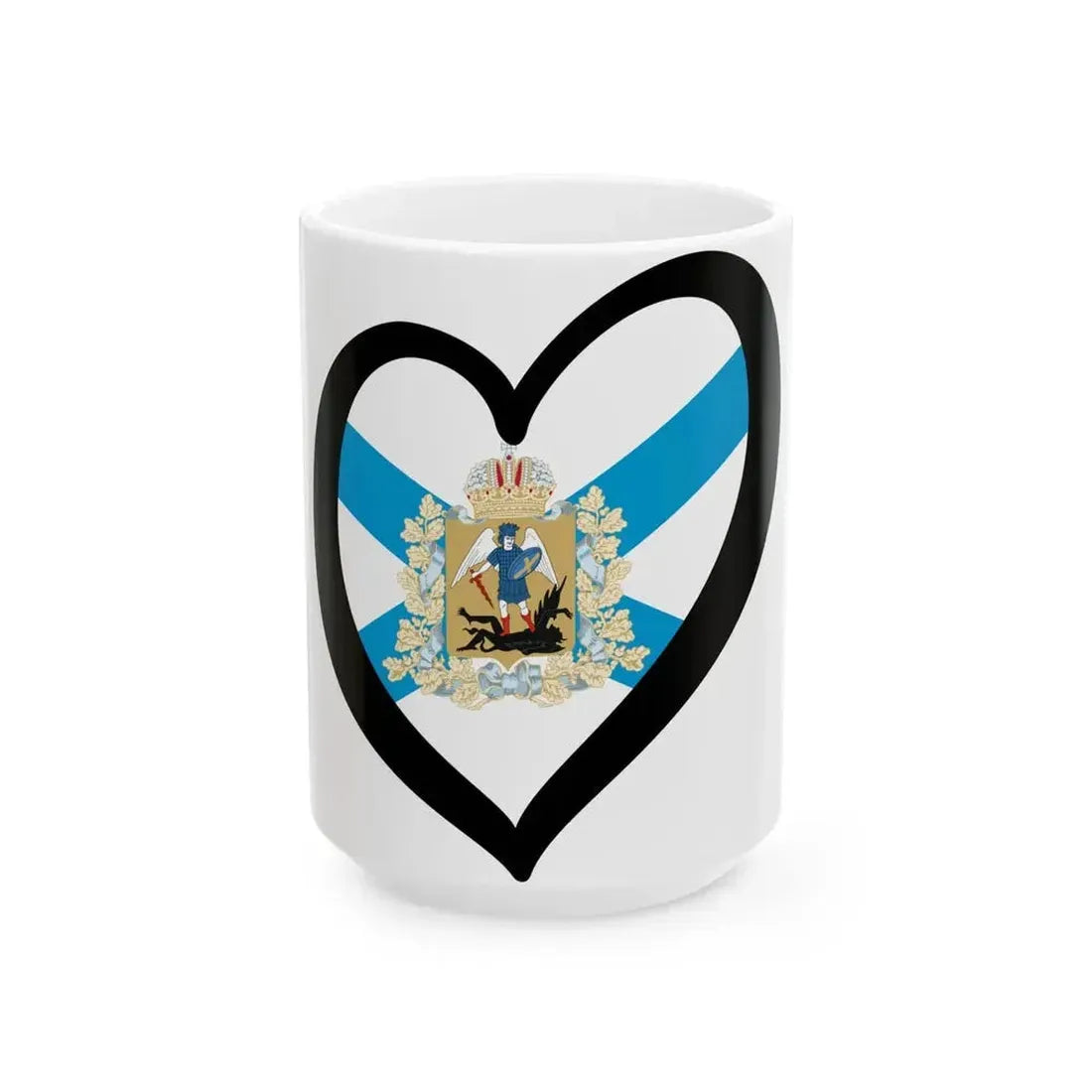 EuroArjangelsk (Russia) White Coffee Mug 15oz - Go Mug Yourself