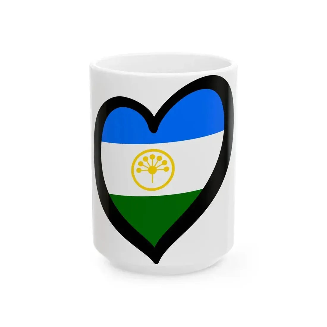 EuroBaskortostan (Russia) White Coffee Mug 15oz - Go Mug Yourself