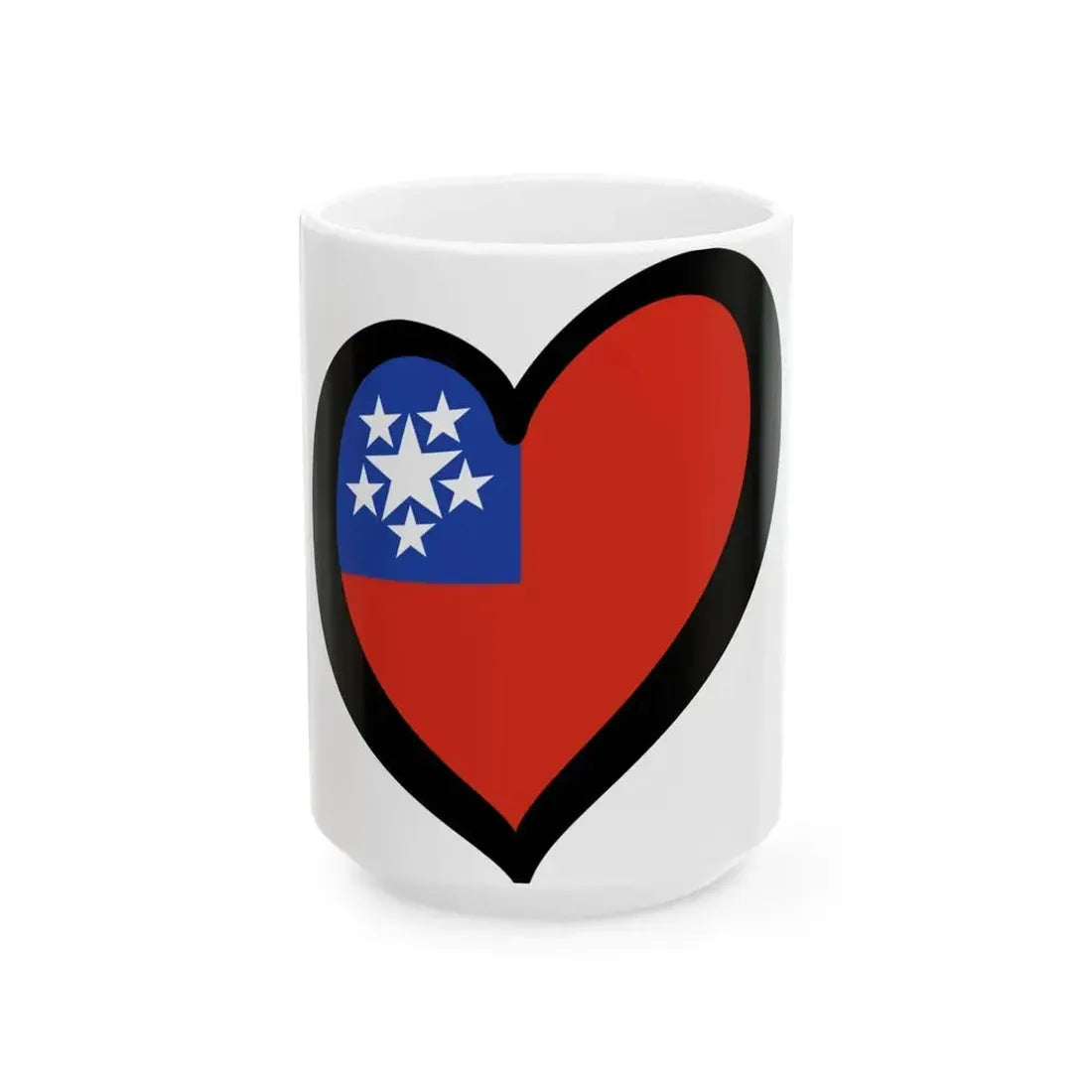 EuroBirmania 1948-1974 (Myanmar) White Coffee Mug 15oz - Go Mug Yourself