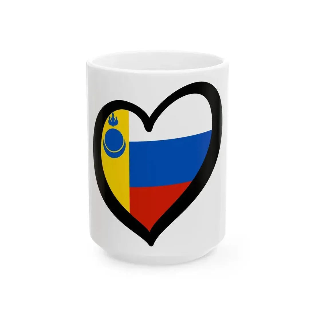 EuroBuriatos de Aguinskoye 1996-2001 (Russia) White Coffee Mug 15oz - Go Mug Yourself