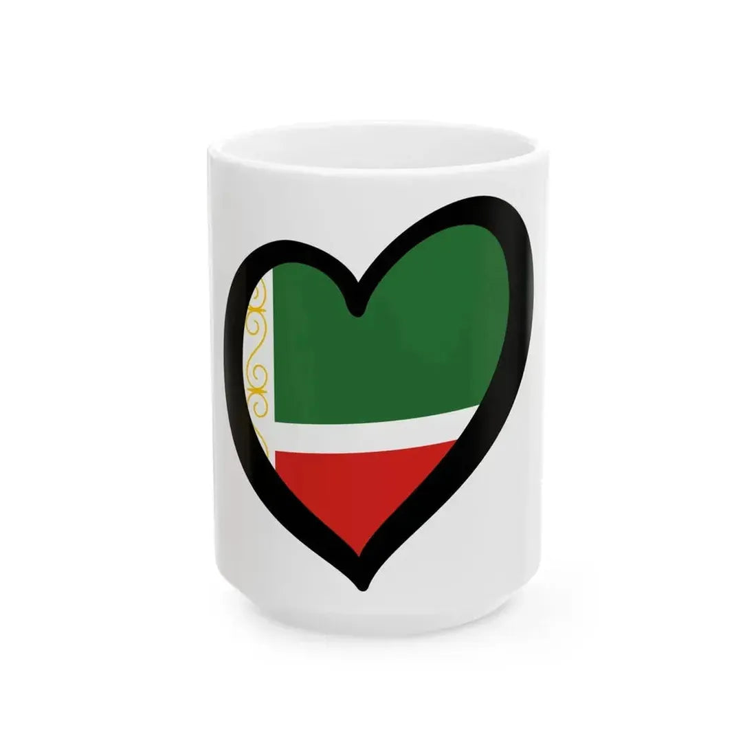 EuroChechenia (Russia) White Coffee Mug 15oz - Go Mug Yourself