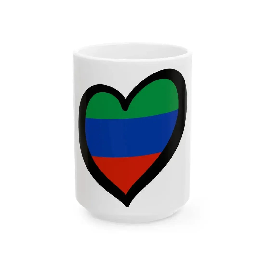 EuroDaguestan (Russia) White Coffee Mug 15oz - Go Mug Yourself