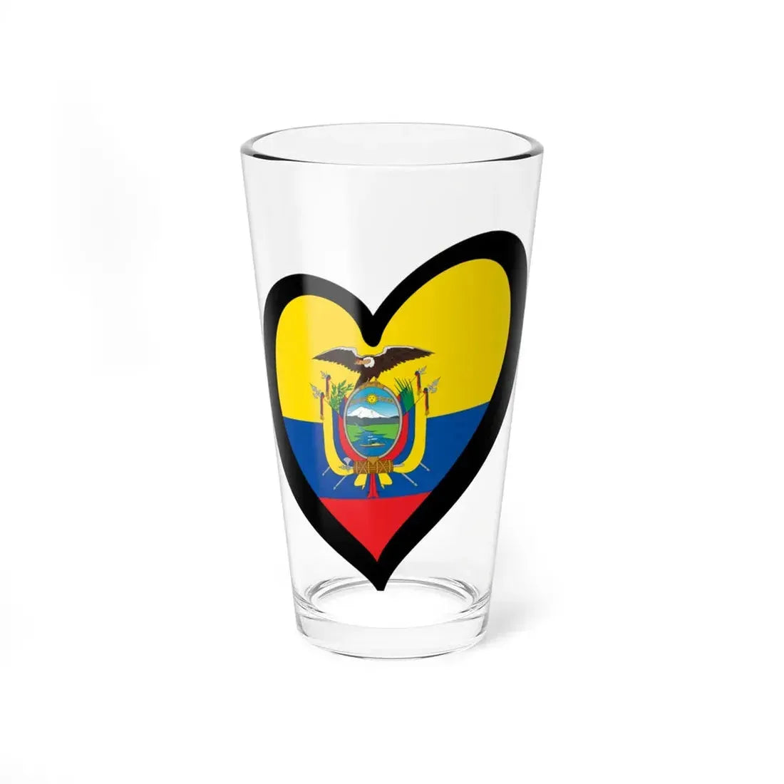 EuroEcuador (Ecuador) Pint Glass 16oz 16oz - Go Mug Yourself