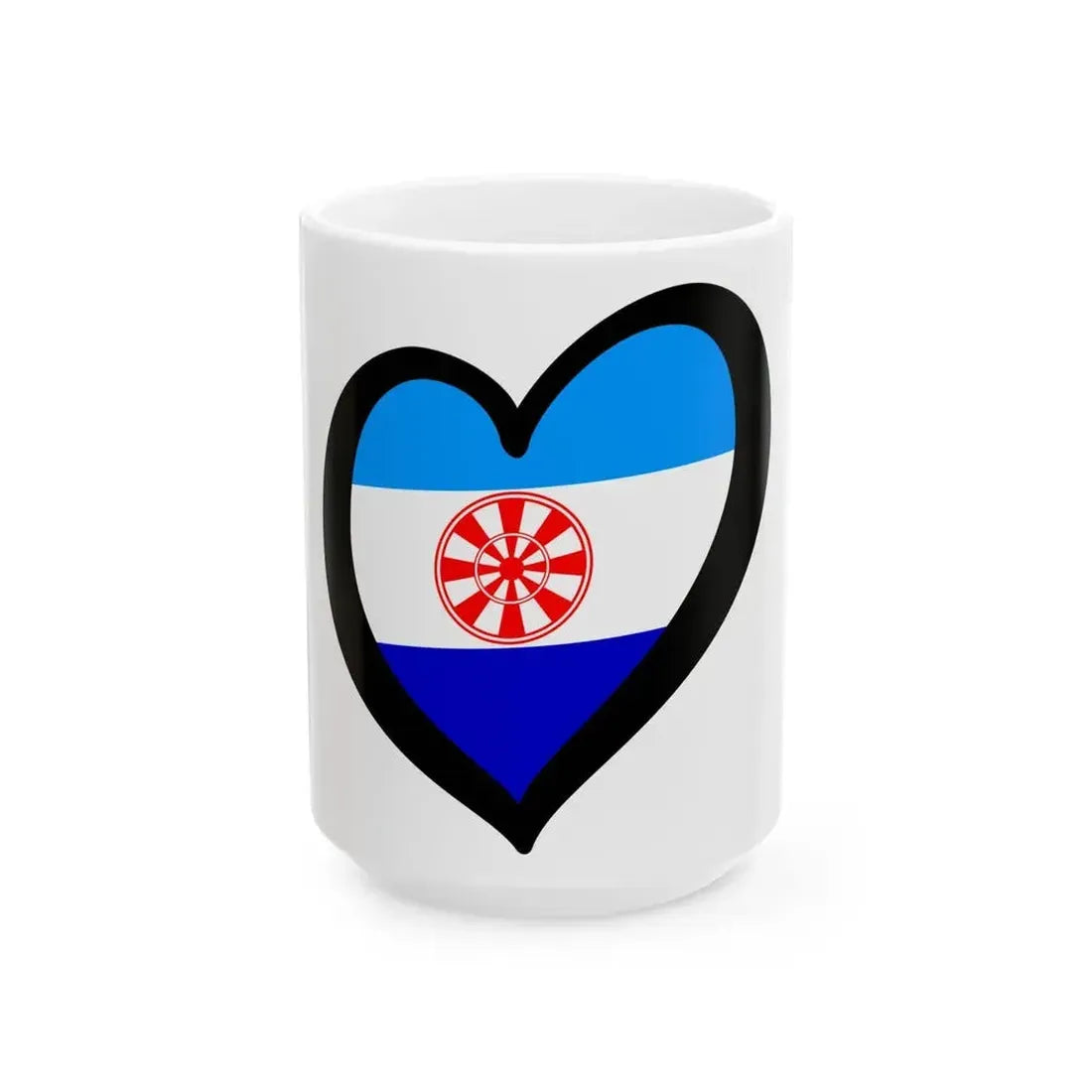 EuroEvenkia 1995-2007 (Russia) White Coffee Mug 15oz - Go Mug Yourself