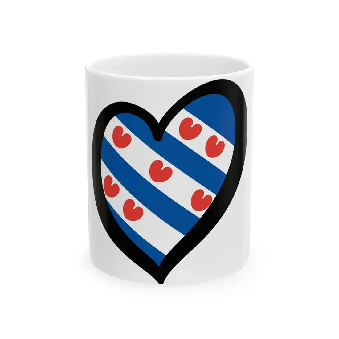 EuroFrisia (Netherlands) White Coffee Mug 11oz - Go Mug Yourself