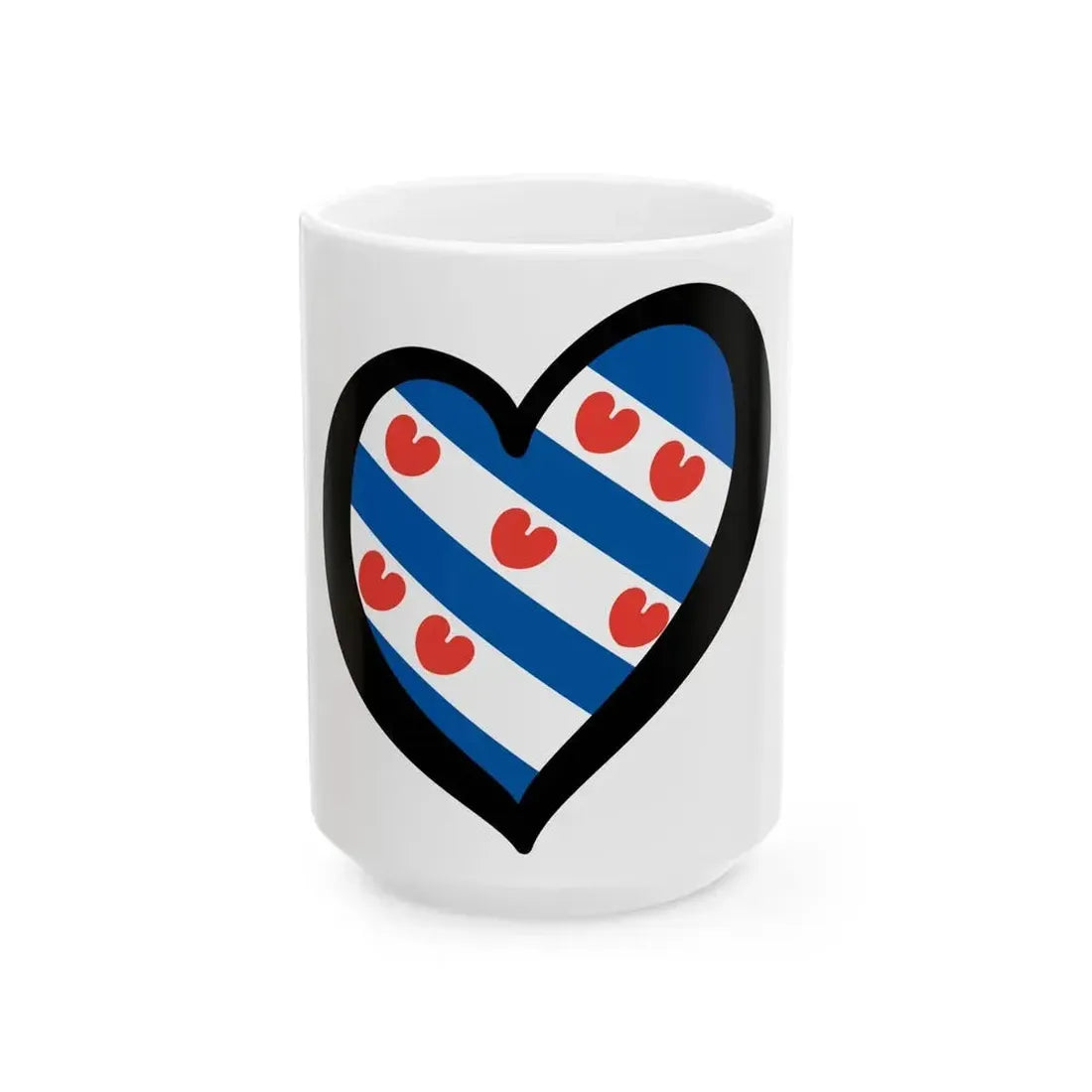 EuroFrisia (Netherlands) White Coffee Mug 15oz - Go Mug Yourself