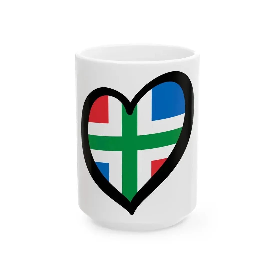 EuroGroninga (Netherlands) White Coffee Mug 15oz - Go Mug Yourself