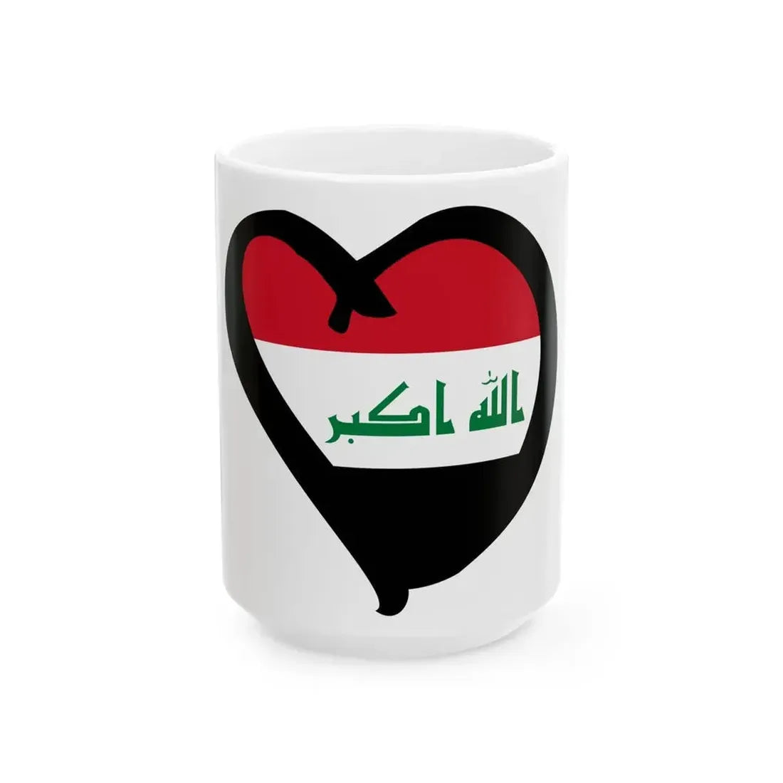 EuroIrakAnterior reverso (Iraq) White Coffee Mug 15oz - Go Mug Yourself
