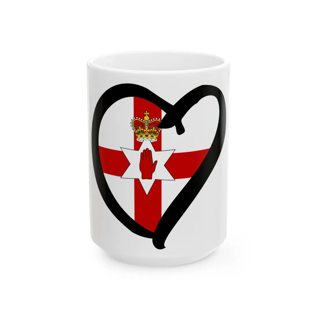 EuroIrlanda del NorteAnterior (Ireland) White Coffee Mug 15oz - Go Mug Yourself