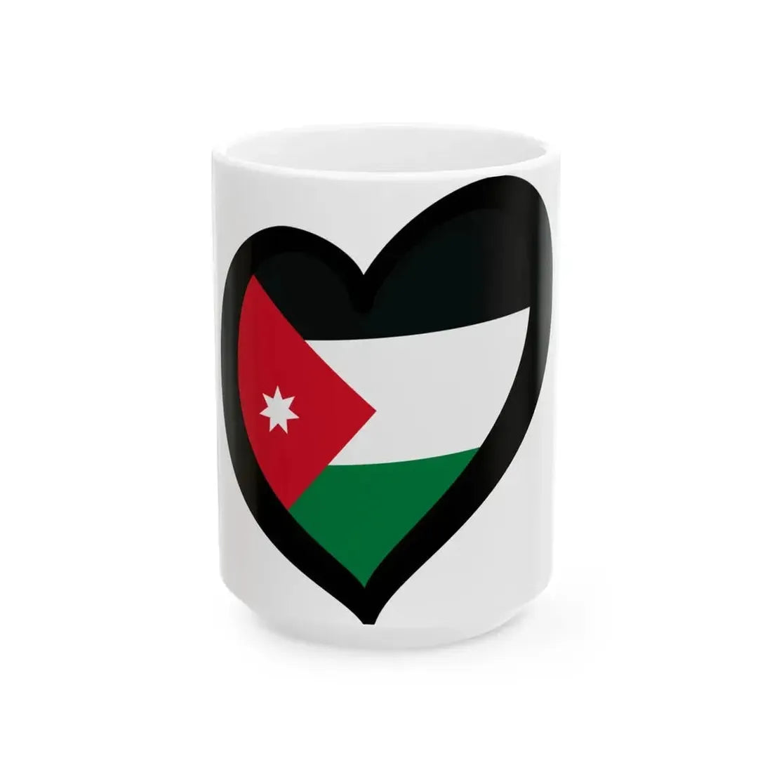 EuroJordania (Jordan) White Coffee Mug 15oz - Go Mug Yourself