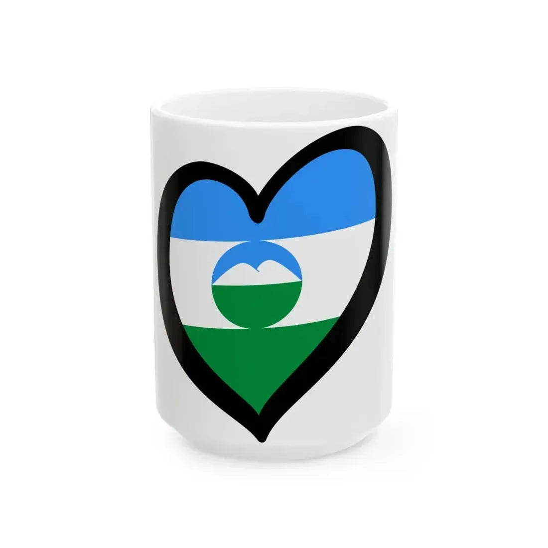 EuroKabardia-Balkaria (Russia) White Coffee Mug 15oz - Go Mug Yourself