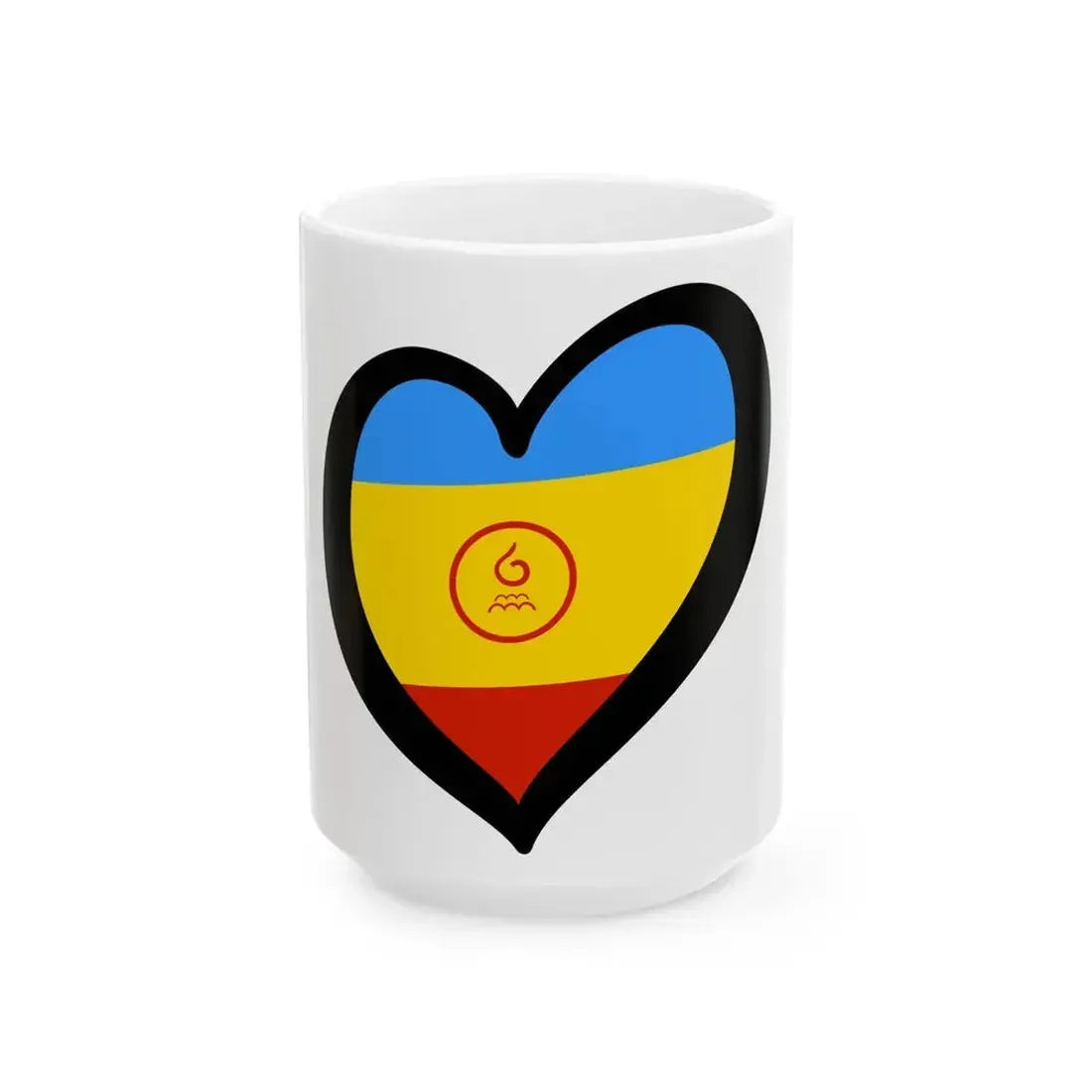 EuroKalmukia 1992-1993 (Russia) White Coffee Mug 15oz - Go Mug Yourself