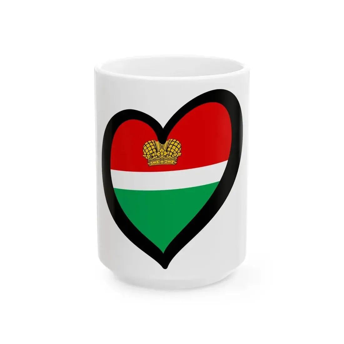 EuroKaluga (Russia) White Coffee Mug 15oz - Go Mug Yourself