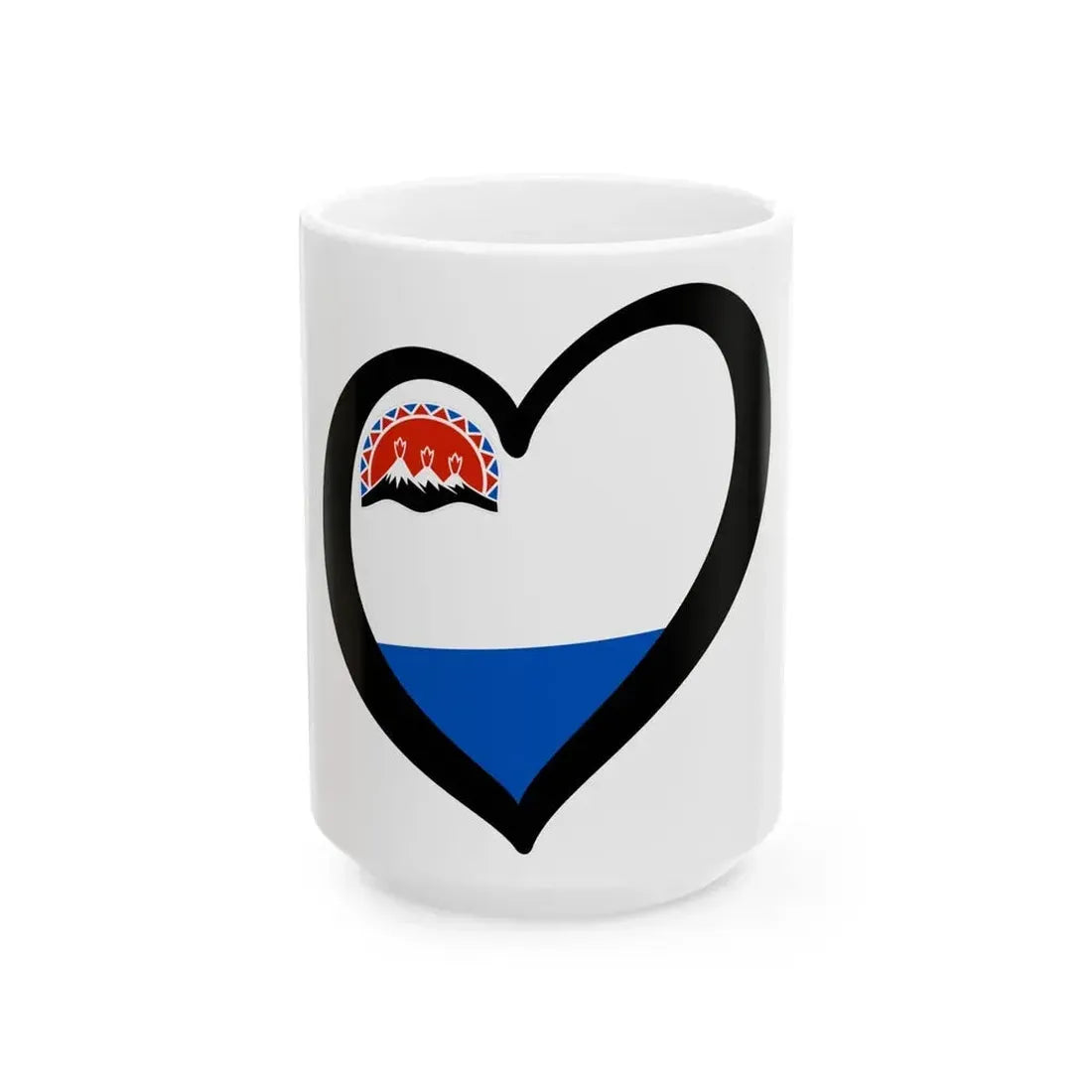 EuroKamchatka (Russia) White Coffee Mug 15oz - Go Mug Yourself