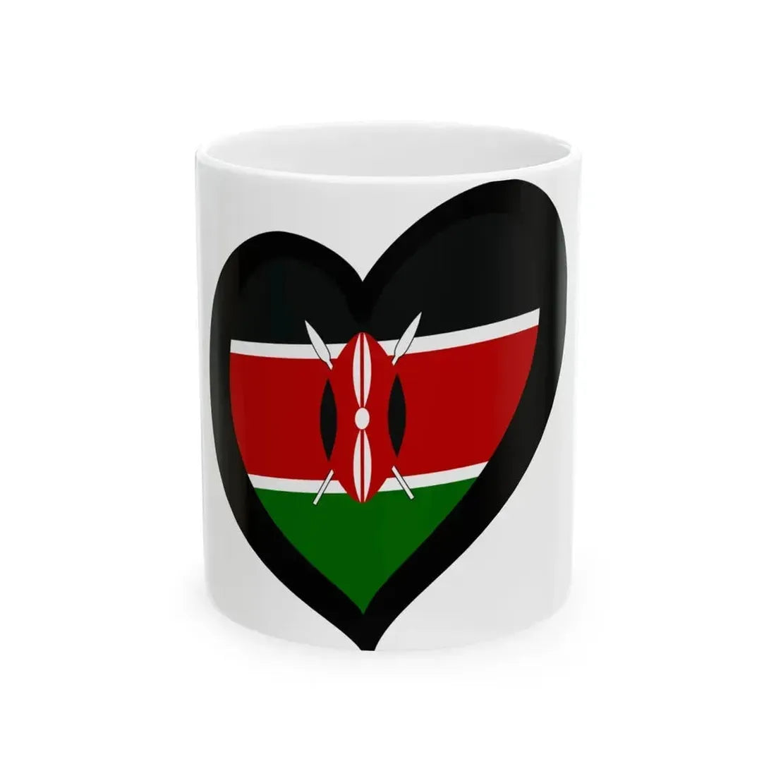 EuroKenia (Kenya) White Coffee Mug 11oz - Go Mug Yourself