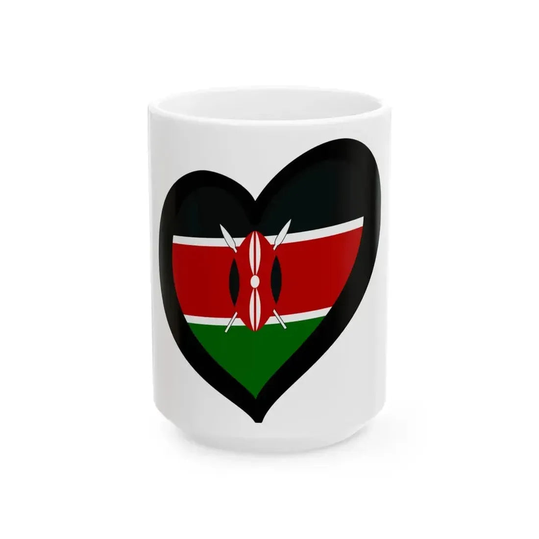 EuroKenia (Kenya) White Coffee Mug 15oz - Go Mug Yourself