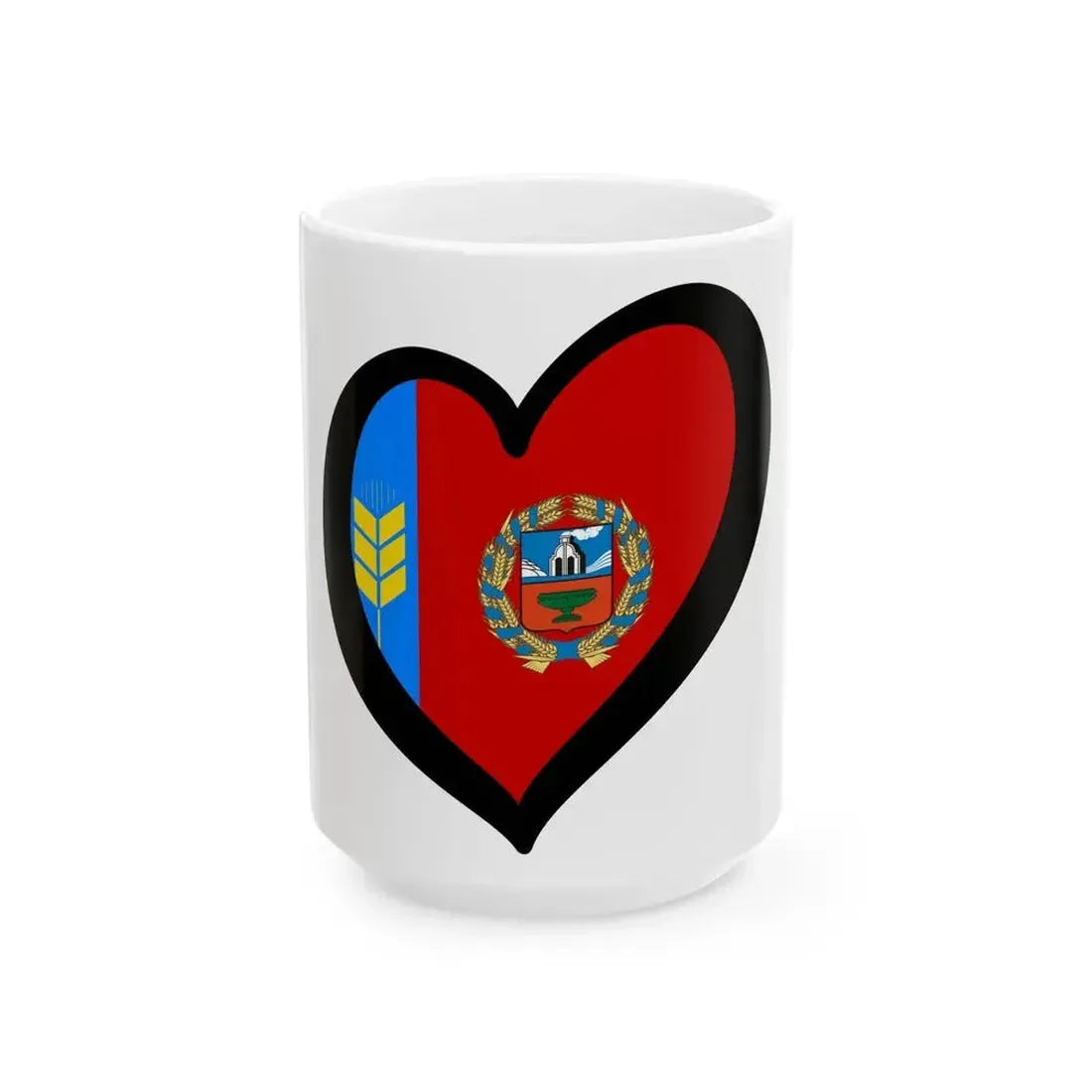 EuroKrai de Altai (Russia) White Coffee Mug 15oz - Go Mug Yourself