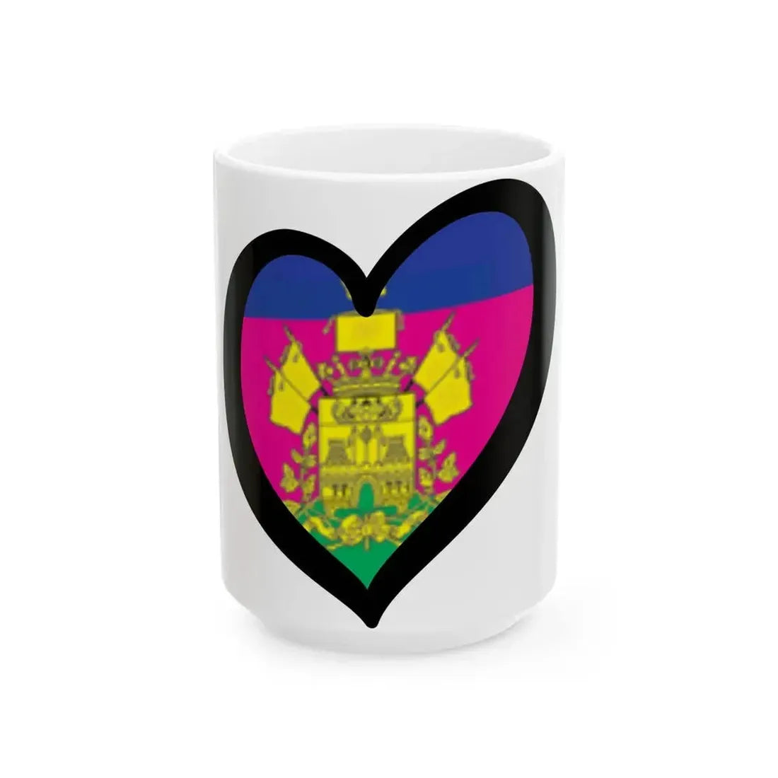 EuroKrasnodar 1995-2004 (Russia) White Coffee Mug 15oz - Go Mug Yourself