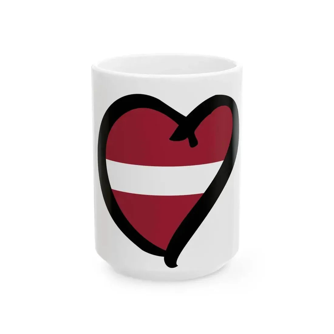 EuroLetoniaAnterior (Latvia) White Coffee Mug 15oz - Go Mug Yourself